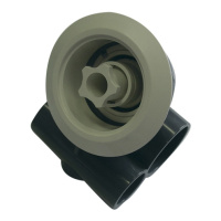 ФОРСУНКА ГИДРОМАССАЖНАЯ РЕГУЛИРУЕМАЯ  2  1/2" (D.50х32) ИЗ БЕЛОГО ABS - ПЛАСТИКА