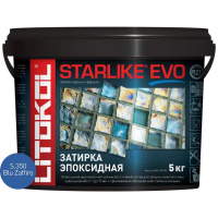 Затирочная смесь Litokol STARLIKE EVO Blue Zaffiro S.350, 5 кг Затирочная смесь Litokol STARLIKE EVO Blue Zaffiro S.350, 5 кг