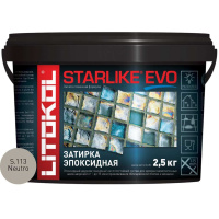 Затирочная смесь Litokol STARLIKE EVO Neutro S.113, 2.5 кг Затирочная смесь Litokol STARLIKE EVO Neutro S.113, 2.5 кг