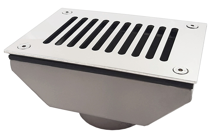 Забор переливного лотка 2" (внутр.) (плитка) AISI-316