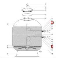 Муфта-фланец крепления для Aquaviva 1400 мм Female Муфта-фланец крепления для Aquaviva 1400 мм Female