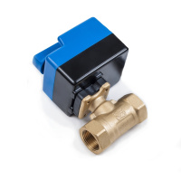 Кран шар. самовозвратный с электроприв. и руч. дублером ArmaControl MS-251 AC220V DU G1/2