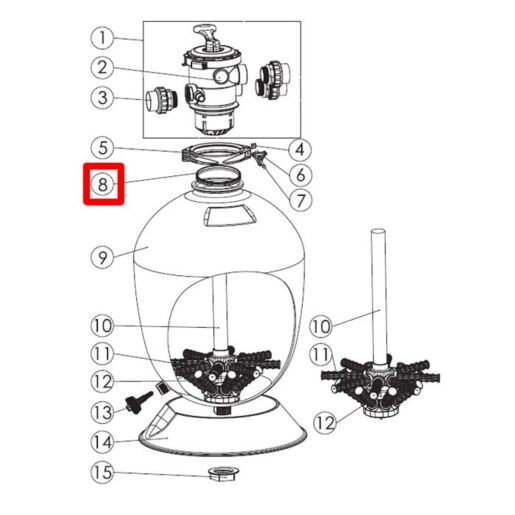 Резиновая прокладка Aquaviva под 6-ти поз. кран Резиновая прокладка Aquaviva под 6-ти поз. кран
