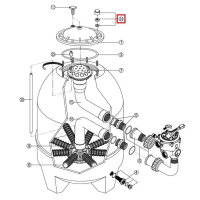 Гайка, шайба, колпачок крышки (комплект 8 шт.) RRFI0024.00R Гайка, шайба, колпачок крышки (комплект 8 шт.) RRFI0024.00R
