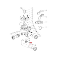 Колено 6-ти позиционного клапана Aquaviva SR 1.5" (180 мм) Колено 6-ти позиционного клапана Aquaviva SR 1.5" (180 мм)