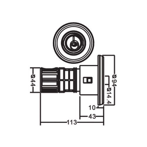 Форсунка Aquaviva гидромассажная EM0044