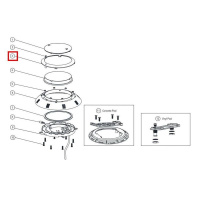 Кольцо лицевой накладки для прожекторов Aquaviva серии LED/UL-P100 Кольцо лицевой накладки для прожекторов Aquaviva серии LED/UL-P100