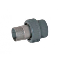 Муфта разъемная д. 63 с вставкой из нерж. стали  2''